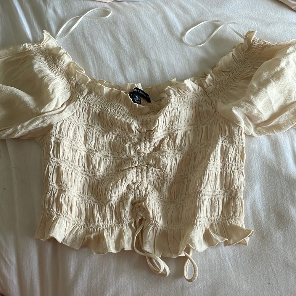 cotton candy la beige top